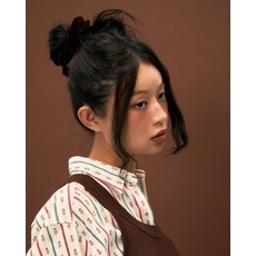 OTZ 벨벳 헤어 스크런치 브라운 FLOTFA3A08 311784