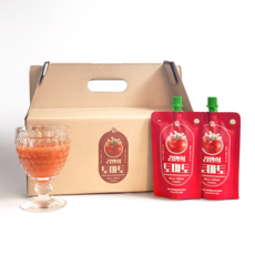 토마토즙 김명희토마토 100% 갈아만든 토마토즙 답례품 토마토주스 선물, 30개, 110ml