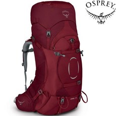 Osprey Ariel 55 女款登山背包, 葡萄酒紅 Claretred