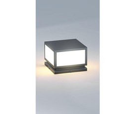 사각문주등 경관 잔디 외등 외부 전기 야외 계단등 정원 유선 3색 250x250x180mm LED