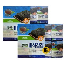 풀무원 바삭참김 도시락김, 32개, 4g