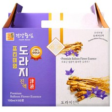 건강중심 도라지 진액 액기스, 60개, 100ml