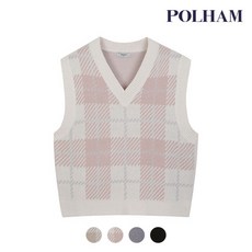 [폴햄] 여성 패턴 니트 베스트_PHD4ES2020