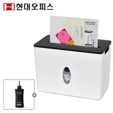 현대오피스 페이퍼프랜드 소형 문서세단기 + 오일페이퍼, 혼합색상, PK-58X