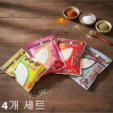 에코레져 껌딱지 4가지 (옥수수+지렁이+새우+딸기) 어분글루텐 민물떡밥, 1세트, 1.2kg