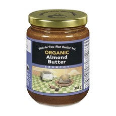 너츠투유 고단백 고식이섬유 유기농 아몬드버터 크런치 스프레드, 365g, 1개