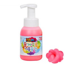 미술놀이 뭉게구름 거품물감 300ml 낱색 (형광빨강), 형광빨강