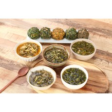 제철밥상 물만 넣으면 완성! 깊고 구수한 된장볼 5종, 4개, 140g, 시래기 된장볼(2개)+시금치 된장볼(2개)