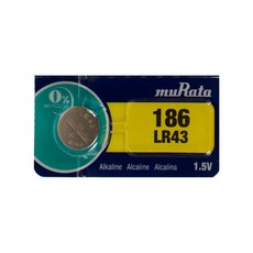 日本muRata鈕扣型鹼性電池, 1個, LR43 (1入)