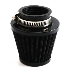 범용 38mm 오토바이 에어 필터 흡기 유도 키트 GY6 50cc 110cc 125cc 스쿠터 ATV 먼지 자전거 45mm48mm, 19 38MM Black