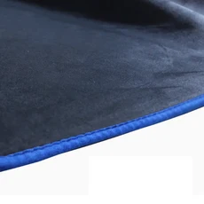 대쉬보드 커버 대시보드 패드 기아 EV9 MV GT 라인 자동차 2024 ~ 2026 방지 미끄럼 라이너 차양 매트 Dashmat 카펫 러그 악세서리, Flannel Blue Edge, Right hand drive, Without HUD