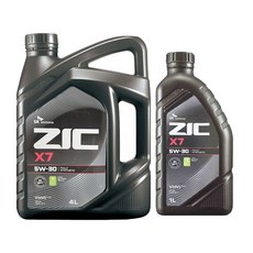 SK엔무브 지크 ZIC X7 5W30 4L+1L 5리터 set, 5L, 1개