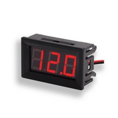 DC 디지털 전압계 - 0.56인치 LED 표시 - DC 4.5V-30V - 2선 직결 - 배터리 전압 측정, 1개