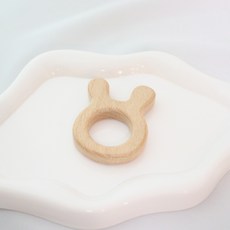 유니로브 동물 모양 우드 장식 마크라메 재료, 토끼