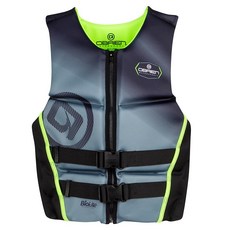 O'Brien 남성용 플렉스 V-백 구명조끼 - 미국 해안 경비대 승인 레벨 70 부력 - 보트 패들 스키 서핑 및 수영을 포함한 수상 스포츠 활동, Small, 초록색