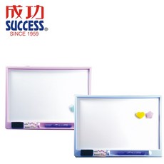 成功 迷你磁白板(硬殼) 輕巧便攜 留言記事繪畫皆宜, 粉藍