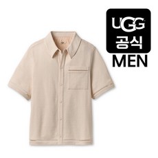 [백화점 정품] 어그 공식[MEN] 26SS 스티치 스냅 버튼 셔츠 (데빈 쇼츠 슬리브 셔츠)1656130005