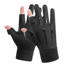 킹콩 오토바이 손가락 오픈 클로즈 플립 터치 겨울 기모 방한 방수 장갑, 1개