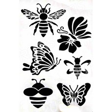 A40-0515 型染版(Stencil) - 蝶古巴特diy-簍空模板-塗鴉模版-繪畫模版，輕鬆打造獨特風格, 1個