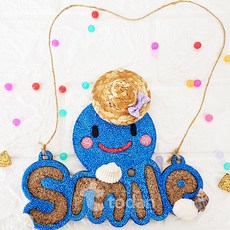 모래 속 스마일 문어 만들기 5인세트 클레이 DIY 작품만들기 토단교재 (토단), 1개