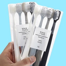 미세모 어금니칫솔 4개입 성인치아세트, 1