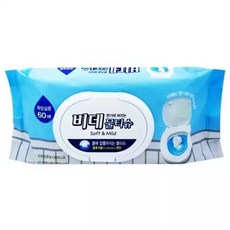 물에 잘풀어지는 비데 물티슈 60매, 1개, 상세페이지 참조