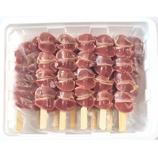 닭양념육 염통 모래집 꼬치 50g 10입 닭고기 안주 간편조리, 10개