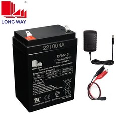 배터리 리튬 롱웨이 전기차 6V7ah20hr3FM7 모터사이클, LONGWAY-12V2.6AHAH+충전기