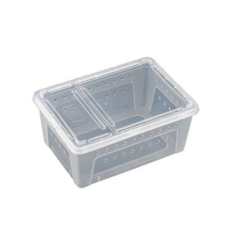 플라스틱 사육장 소형 환기 리빙박스 투명 사육장 파충류 관찰 탈출방지 케이지 절지류 소동물 도마뱀 어항