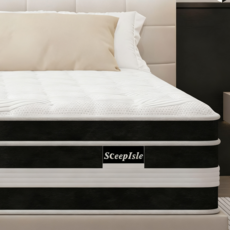 SLEEPISLE 매트리스 무음 독립스프링 침대 매트리스간편 설치, 중간, 30cm