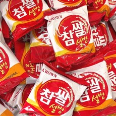 크라운 참쌀설병 어린이집 유치원 학교 학원 대용량 개별포장 간식, 9g, 110개