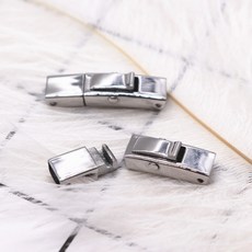 가죽팔찌만들기 팔찌마감장식 팔찌 마감재 부자재, 유광, 1개