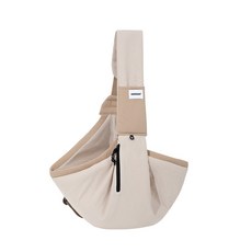 HiDREAM斜跨寵物托特包, 牛乳棕, 1個