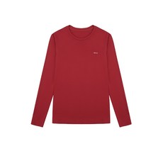 여자 일본소재 기본 라운드 티셔츠_3LCTS991