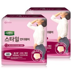 잇츠케어 성인용기저귀 팬티형 중형10Px2팩, 중형, 10개입, 2개