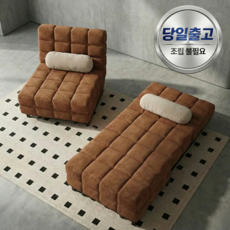 RAOM 접이식 쇼파베드 쇼파형 침대, Brown 80cm