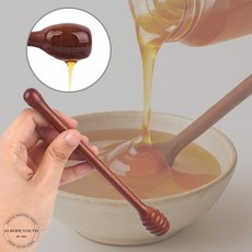 허니디퍼 옻칠 나무 꿀뜨개 꿀스푼 우드 꿀숟가락