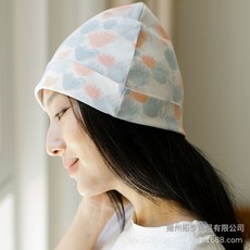DFMEI 月子帽子春夏孕婦 純棉透氣產婦防風發帶 夏季薄款孕婦坐月子頭巾