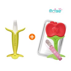 앙쥬 바나브러쉬 (단품 케이스 포함) + 사과치발기세트 (집게+케이스 포함), 1개