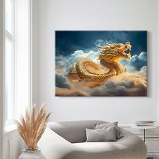 더 아트컴퍼니 청룡 황룡 백룡 용그림 풍수 인테리어 액자 액막이 취업운 명예운 재물운 금전운 운룡도 복을 부르는 개업선물 집들이 선물 45종 직사각액자1, 2. 천운금룡
