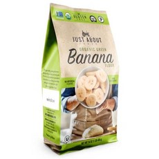 저스트 어바웃 푸드 유기농 그린 바나나 가루 453.6g USDA Organic Banana Flour 1lb Vegan Paleo Grain & Gluten Free, 16온스(1팩), 1개, 454g