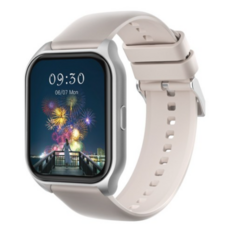 DAICOO 통화가능 GPS 블루투스 스마트워치 42mm, (실버) 대용량배터리/HD 디스플레이, 4.2cm, GPS + 블루투스