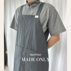 [마띠아] 애견미용사 일자 앞치마 방수 털방지 유니폼 작업복