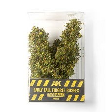 AK Diorama 樹木 模型 綠色 早秋花絲叢 AK8238, 1個