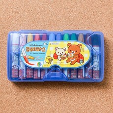 12색 리락쿠마크레파스 미술준비물 사생대회