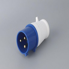 無品牌 防水工業插頭插座 航空公母連接器插座防塵, 1個, 3芯16A插頭 鐵芯鍍銅款