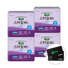 디펜드 스타일 패드 초슬림 안심대용량 요실금 여성용 성인기저귀 12PX4팩, 12