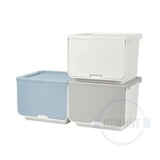 다용도 수납정리함 쿨그레이 펜트리수납바구니 플라스틱수납상자