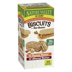 네이쳐밸리 비스킷 넛 피넛 버터 15개입 + 아몬드 15개입, 1개, 1.14kg