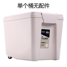 家用茶水分離垃圾桶 大容量 茶渣過濾桶 茶盤廢水排水桶 功夫茶具配件, 淺啡色（單個桶無配件）,1053小號6.5L, 1個